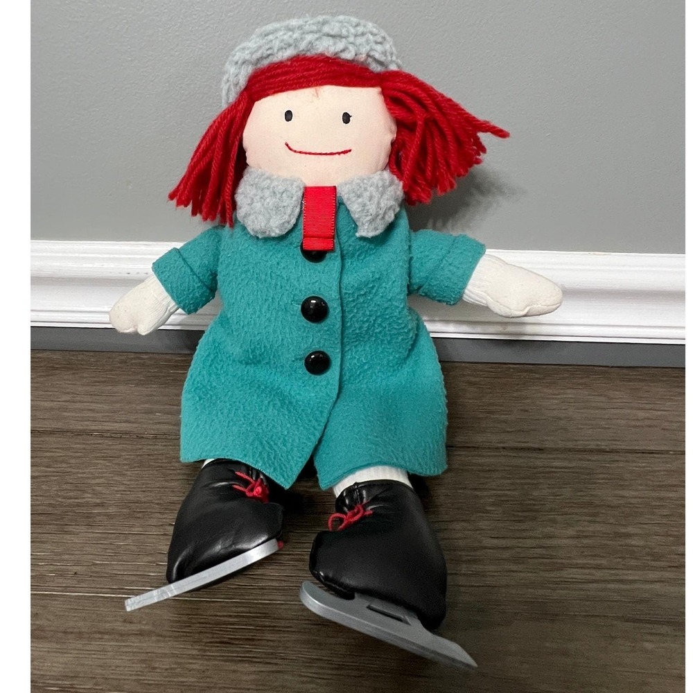 Vintage‎ 1990 Eden Madeline Plush Doll Ice Skating
